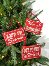 Load image into Gallery viewer, Wooden Sign Ornament
