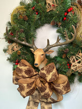 Load image into Gallery viewer, Rustic Deer Wreath