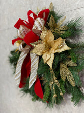 Load image into Gallery viewer, Red &amp; Gold Wreath
