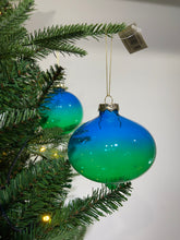 Load image into Gallery viewer, Blue and Green Ombre Bauble