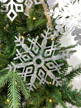 Load image into Gallery viewer, Tin Snowflake Ornament