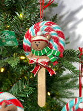 Load image into Gallery viewer, Mint Lollipop Ornaments, 3 Assorted