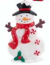 Load image into Gallery viewer, Santa and Snowman Ornaments, 4 Assorted